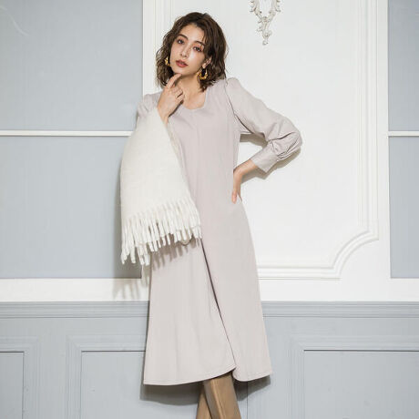 異素材ドッキングｖネックワンピース 洗濯機で洗える ケティ Ketty 4101 ファッション通販 マルイウェブチャネル