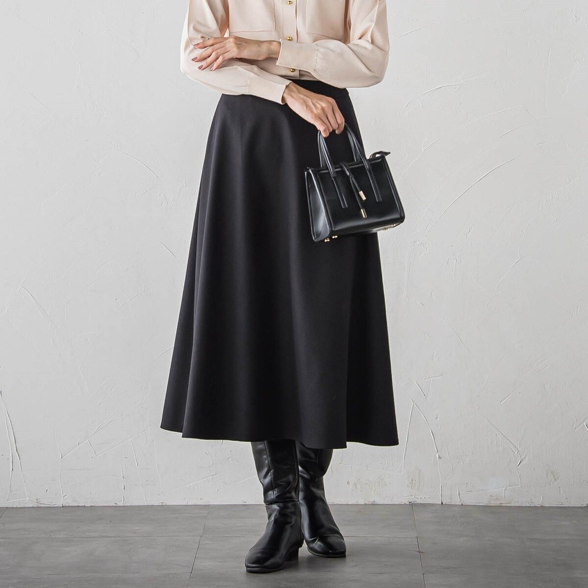 冬仕様 美シルエットロングフレアスカート≪手洗い可能≫ | ケティ