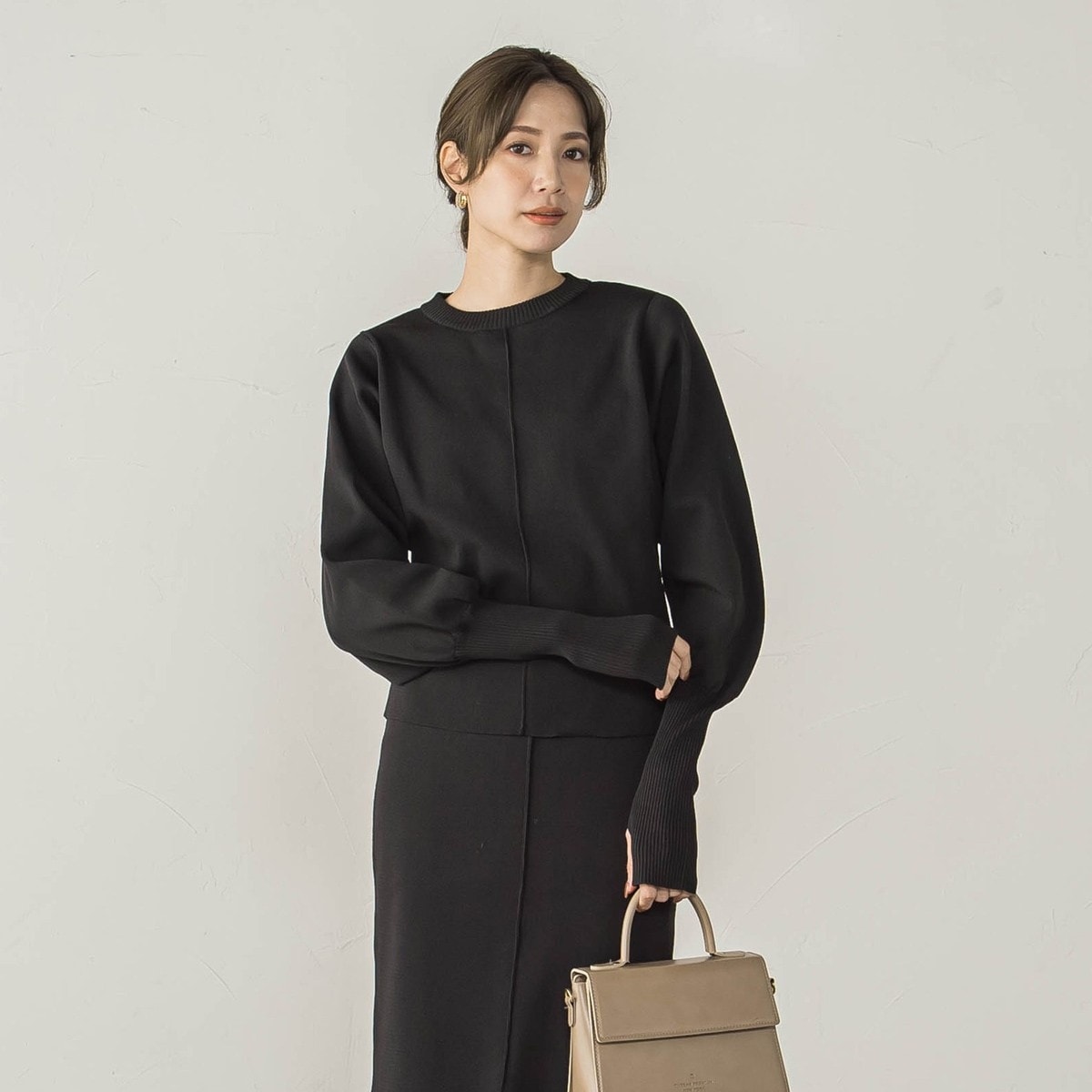 スポンディッシュボクシーニット≪セットアップ対応/手洗い可能≫ スポンディッシュボクシーニット≪セットアップ対応/手洗い可能