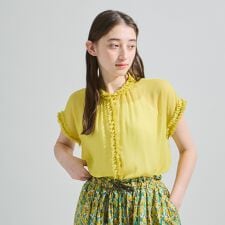 シフォン楊柳フリルブラウス≪手洗い可能≫ | ケティ(ketty)