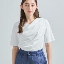 カットドレープTシャツ≪洗濯機で洗える≫