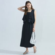 麻調ライトツイルアンサンブル≪手洗い可能≫