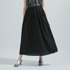 リネンライクタックフレアスカート≪セットアップ対応/洗濯機で洗える≫