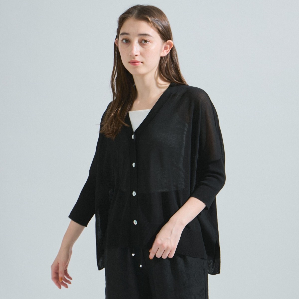 Droite lautreamont / ドロワットロートレアモン 【WEB限定】シャギーオーバーカーデ≪洗濯機で洗える≫ ドロワット ロートレアモン Droite lautreamont 【WEB限定