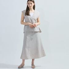 麻調セットアップアンサンブル≪手洗い可能≫