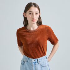 ミニドビーベロアTシャツ≪手洗い可能≫