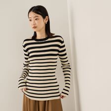 調温クルーネックニット≪手洗い可能≫