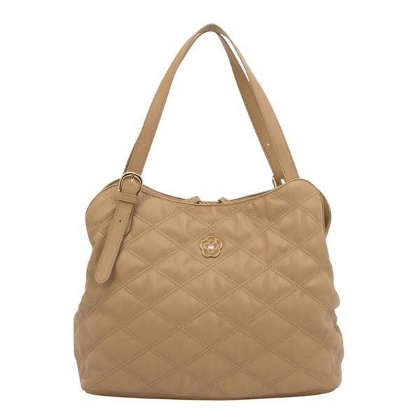 【新品】イタリアンレザー　ショルダーバッグ Wフラップ キャメル　本革　2way 本革】イタリア製 イタリアンカーフレザー 2WAY ショルダーバッグ