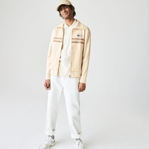 ラコステ　ボーダー切り替えレトロトラックジャケット ボーダー切り替えレトロトラックジャケット | ラコステ(LACOSTE