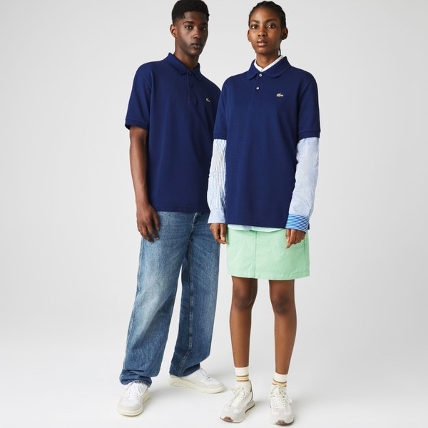 LACOSTE L!VE ラコステ メタルバッジルーズフィットポロシャツ LACOSTE L!VEメタルバッジルーズフィットポロシャツ | ラコステ