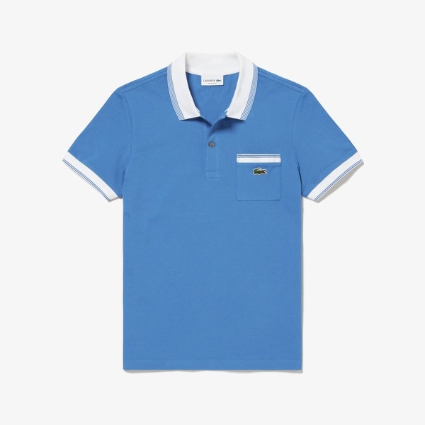 ストライプリブポロシャツ (半袖) | ラコステ(LACOSTE) | PH4801-99