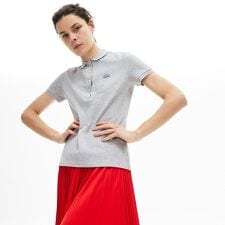 スリムフィット ストレッチコットンピケポロシャツ（半袖）