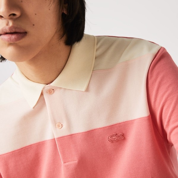 フロントパネルボーダーポロシャツ | ラコステ(LACOSTE) | PH9719-10