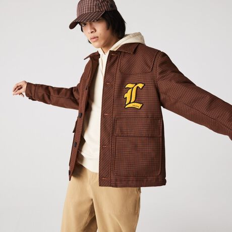 LACOSTE L!VE ウールブレンドハウンドトゥースジャケット | ラコステ 