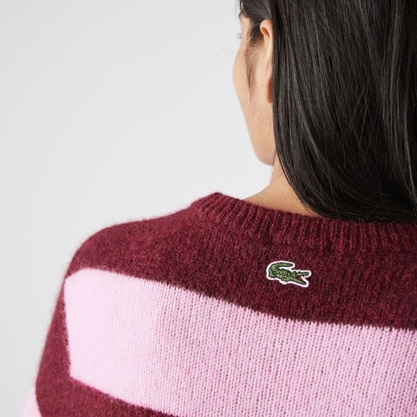 LACOSTE L!VE アルパカブレンドボーダーニットセーター | ラコステ 