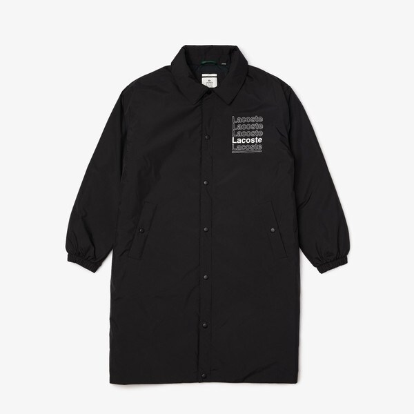 LACOSTE ステンカラーコート コート オーバーサイズミリタリー
