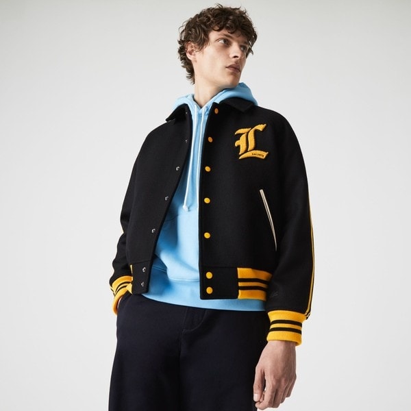 【汚れなし】2021年購入 ラコステ LiVE ベーシックバーシティジャケット セール】 ベーシックバーシティジャケット （その他アウター