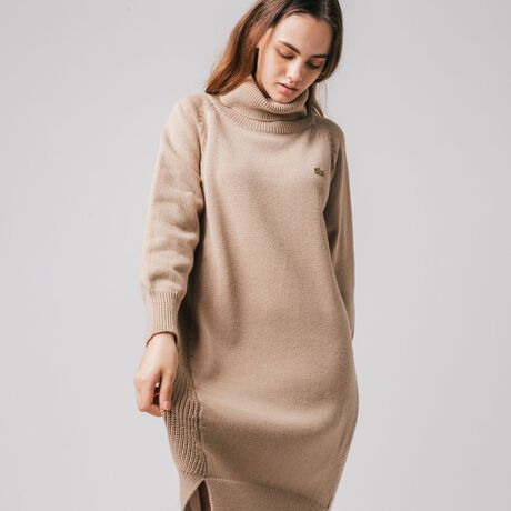 コクーンシルエットタートルネックニットドレス | ラコステ(LACOSTE  