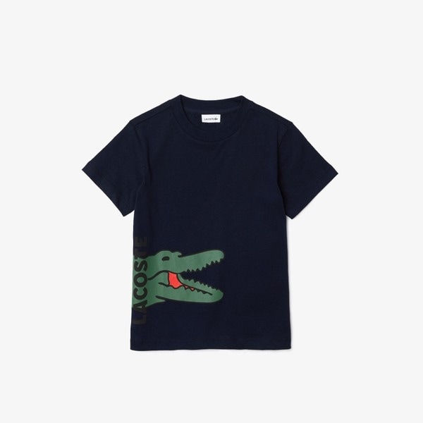 ボーイズサイドワニロゴクルーネックTシャツ | ラコステ(LACOSTE