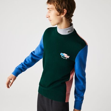 パネル配色エシカルウールニットセーター | ラコステ(LACOSTE 