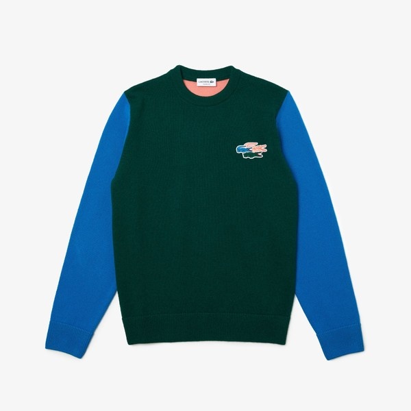 パネル配色エシカルウールニットセーター | ラコステ(LACOSTE