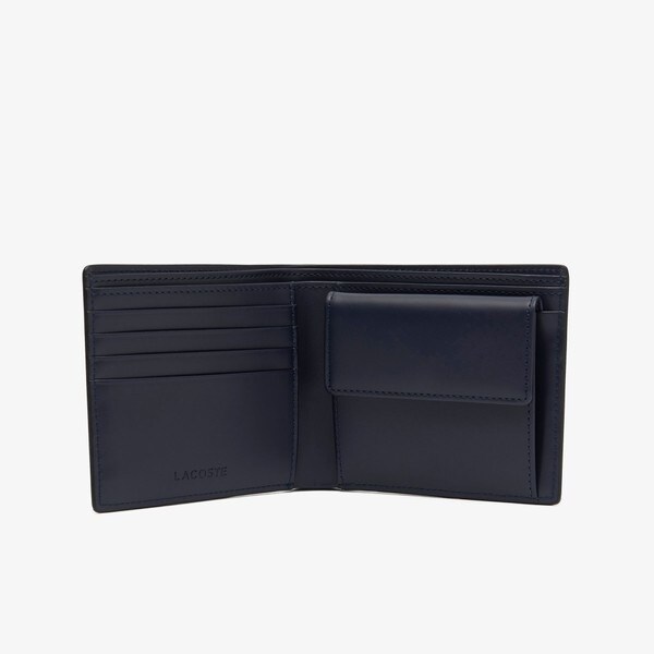 LACOSTE レザーミニマルショートウォレット ラコステ LACOSTE レザーミニマルショートウォレット （ワイン