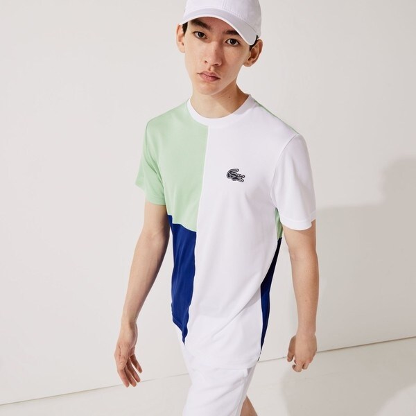 カラーブロックウルトラドライ鹿の子Tシャツ | ラコステ(LACOSTE 