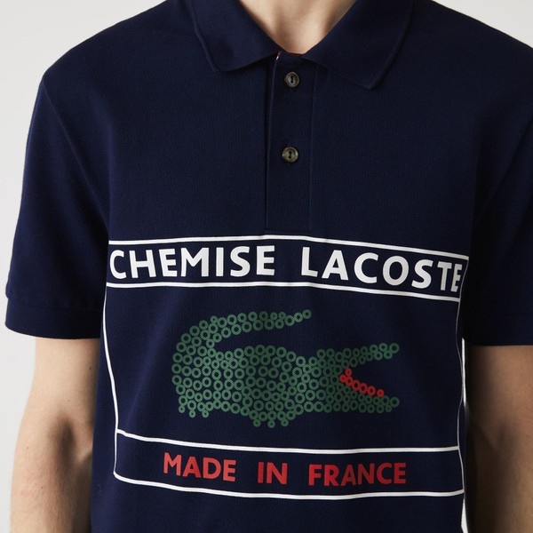 送料無料！ LACOSTE メイドイン フランス製 ボックスプリント