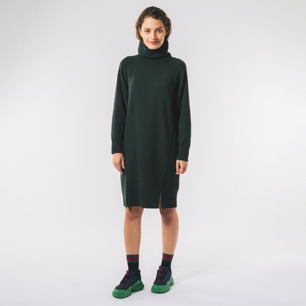 [Lacoste]EF118E-53G 031★セータードレス ★ セール】 バイカラーボーダーTシャツドレス （ロング・マキシ丈
