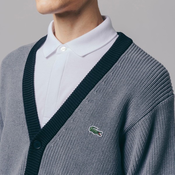 ハイブリッドワッフルニットカーディガン | ラコステ(LACOSTE