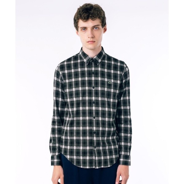 コットンリネンボーダーシャツ | ラコステ(LACOSTE) | マルイウェブ