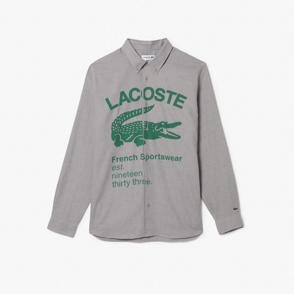 オーバーサイズプリントフランネルシャツ | ラコステ(LACOSTE) | マルイウェブチャネル