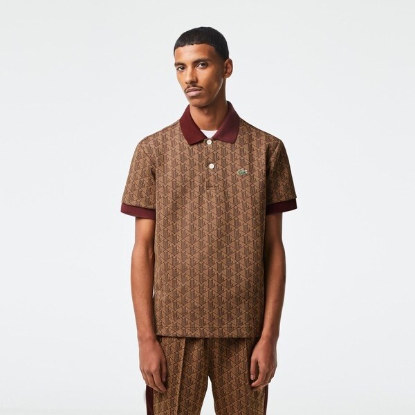 モノグラムジャカードポロシャツ | ラコステ(LACOSTE) | マルイウェブ