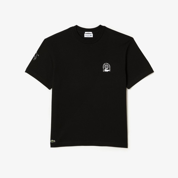 ワールドワイドバックプリントクルーネックTシャツ | ラコステ(LACOSTE