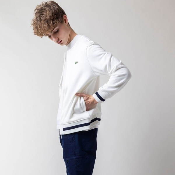 ノーカラージップアップスウェットブルゾン | ラコステ(LACOSTE