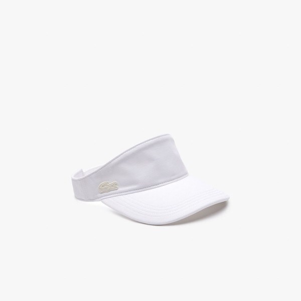 LACOSTE サンバイザー ワントーン鹿の子地サンバイザー