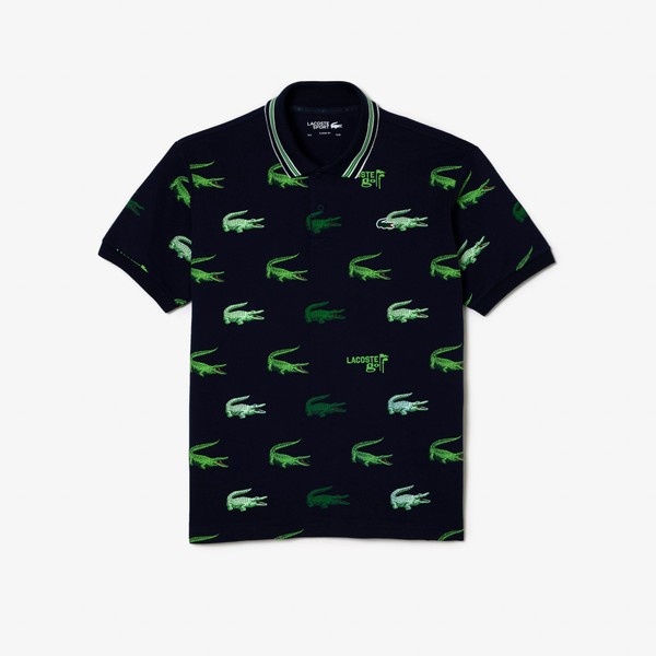 LACOSTE ウルトラドライ総柄ゴルフポロシャツ | ラコステ