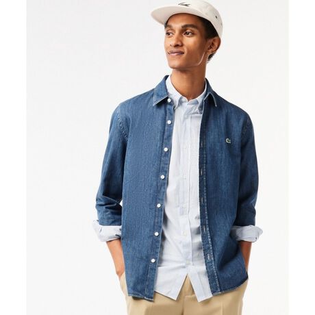 LACOSTE オーガニックコットンベーシックデニムシャツ | ラコステ 
