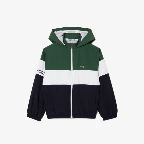 LACOSTE カラーブロックジャケット LACOSTE BOYS カラーブロック撥水フードジャケット | ラコステ