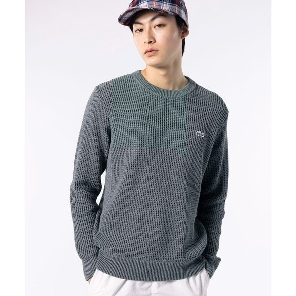 LACOSTE ラコステ メランジ ニットセーター Y2K ノームコア ヘザーカラーリングワッフルニット / メランジニット | ラコステ