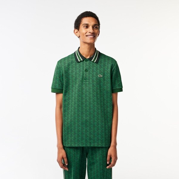 モノグラムジャカード半袖ポロシャツ | ラコステ(LACOSTE) | マルイ