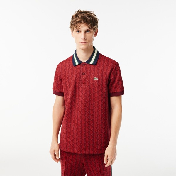 モノグラムジャカードポロシャツ | ラコステ(LACOSTE) | DH1417-10