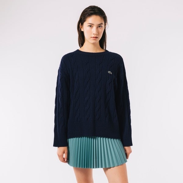 ラコステ　セーター　ジャケット セール】 バックステッチニットジャケット （ニット・セーター