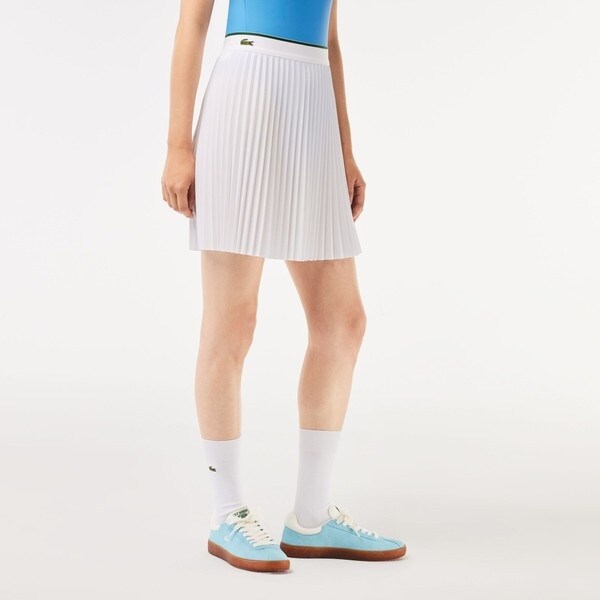 ラコステ LACOSTE テニスプリーツスカート （ホワイト