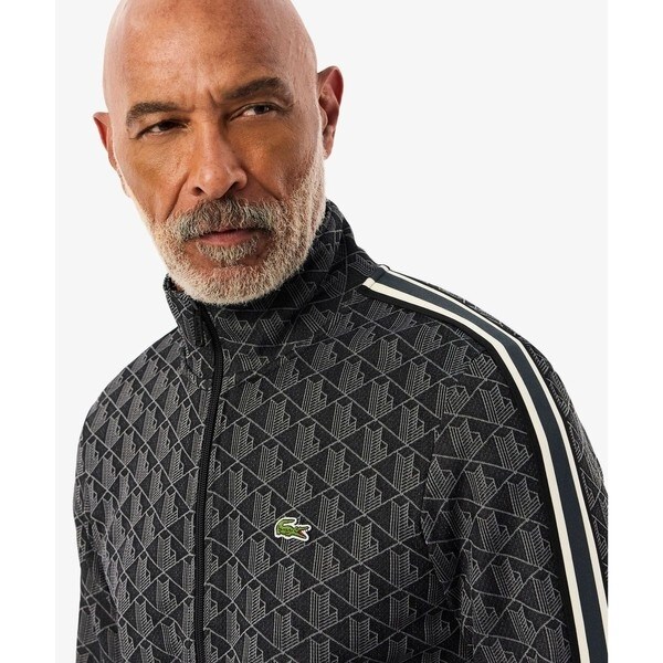 ラコステ　モノグラムトラックジャケットセットアップ LACOSTE ジャージ モノグラムジャカードトラックジャケット