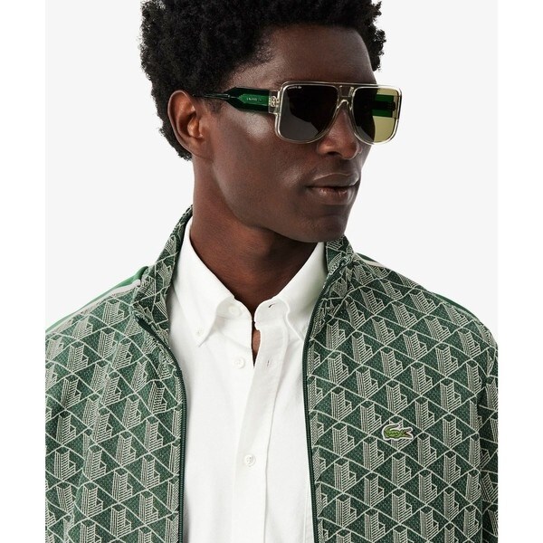 LACOSTE モノグラム ジャガード トラック セットアップ US M LACOSTE モノグラム ジャガード トラック セットアップ US M