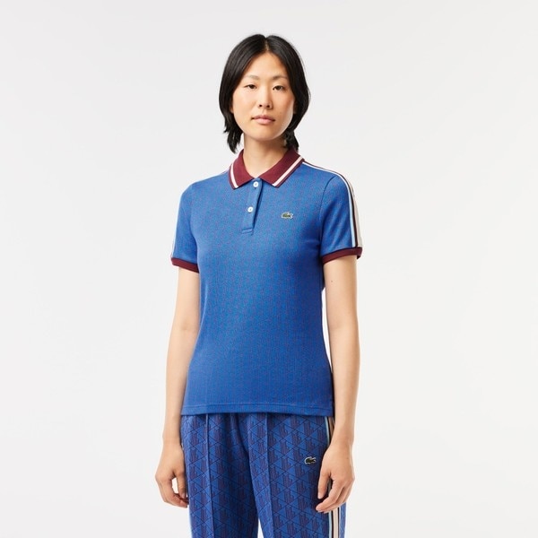 LACOSTE フランスメイドシングルジャージポロシャツレディース