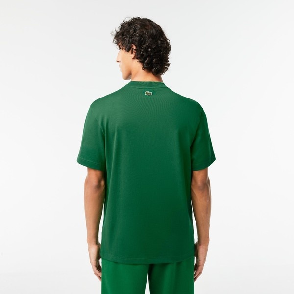 オーバーサイズワニロゴパッチクルーネックTシャツ | ラコステ(LACOSTE