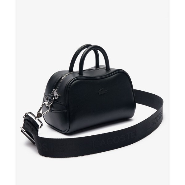 【極美品】ラコステ　ローラ レザースモールショルダーバッグ 黒　NF4498FO ローラ レザースモールショルダーバッグ NF4498FO - ラコステ