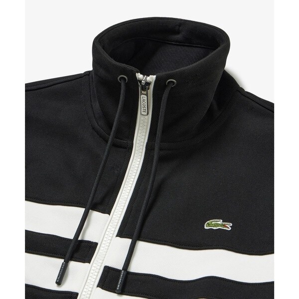 ラコステ　ボーダー切り替えレトロトラックジャケット ラコステ LACOSTE ボーダー切り替えレトロトラックジャケット